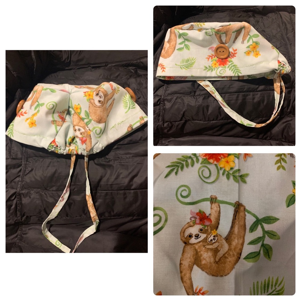 High Quality Fitted Scrub Cap with Buttons